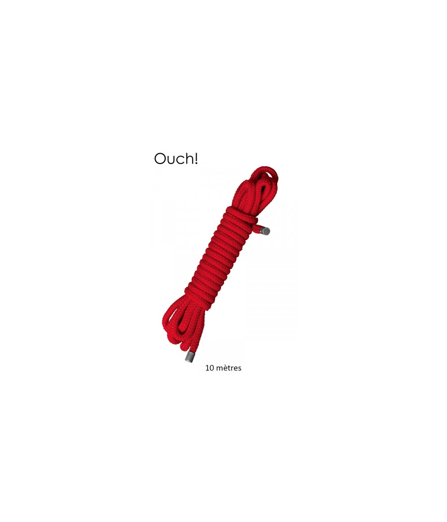 Corde de bondage Japonais 10m rouge - Ouch Corde de bondage Japonais 10m rouge - Ouch