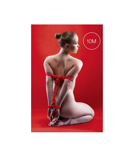 Corde de bondage Japonais 10m rouge - Ouch