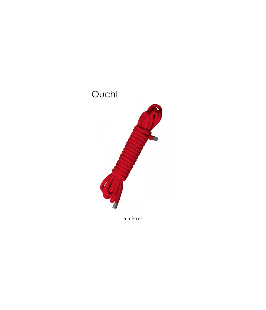 Corde de bondage Japonais 5m rouge - Ouch Corde de bondage Japonais 5m rouge - Ouch