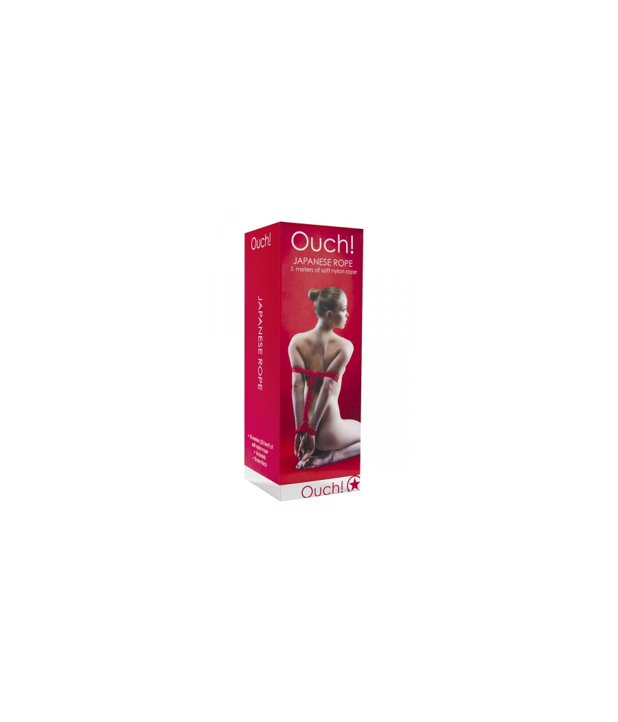 Corde de bondage Japonais 5m rouge - Ouch