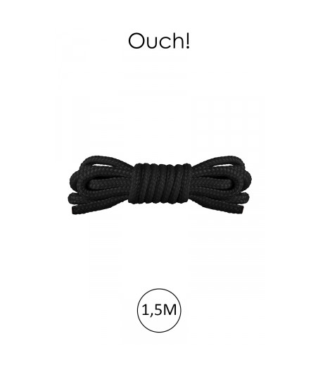 Mini corde de bondage 1,5m noire - Ouch