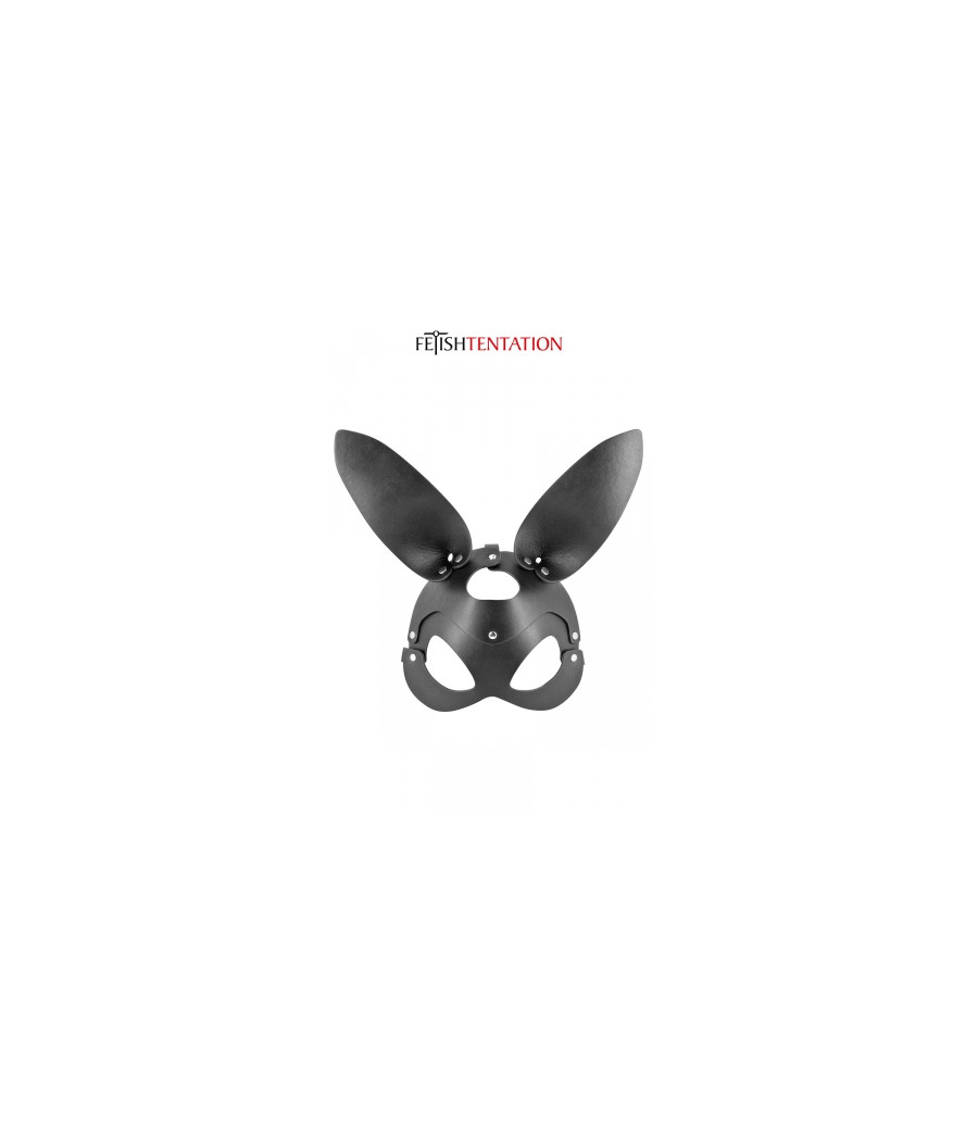 Masque bunny simili cuir réglable - Fetish Tentation Masque bunny simili cuir réglable - Fetish Tentation