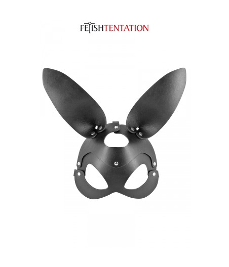 Masque bunny simili cuir réglable - Fetish Tentation