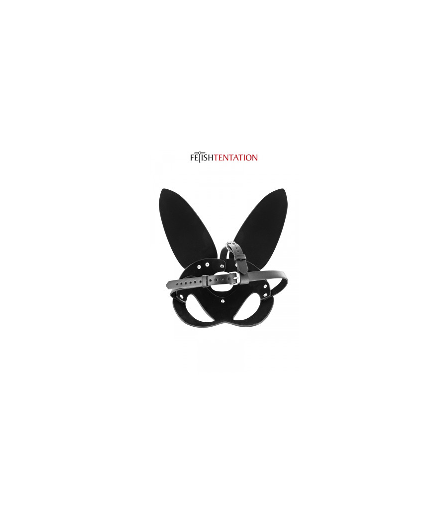 Masque bunny simili cuir réglable - Fetish Tentation