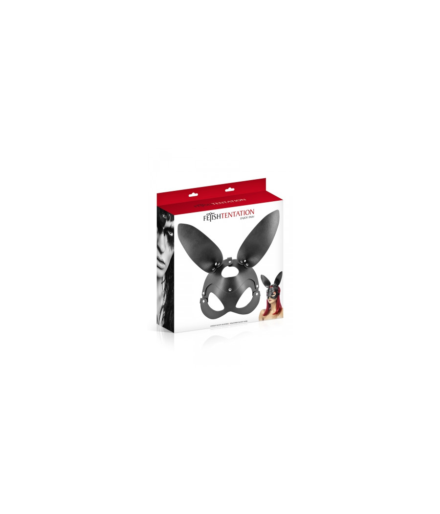 Masque bunny simili cuir réglable - Fetish Tentation