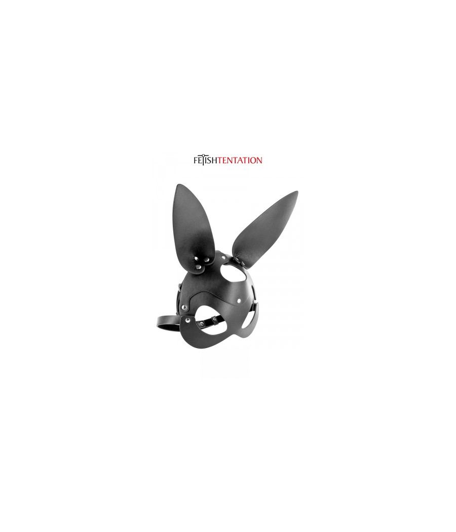 Masque bunny simili cuir réglable - Fetish Tentation