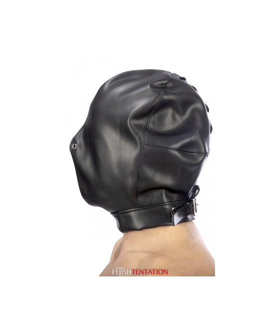 Cagoule BDSM fermée simili cuir - Fetish Tentation
