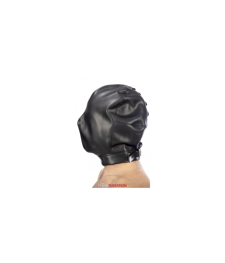 Cagoule BDSM fermée simili cuir - Fetish Tentation