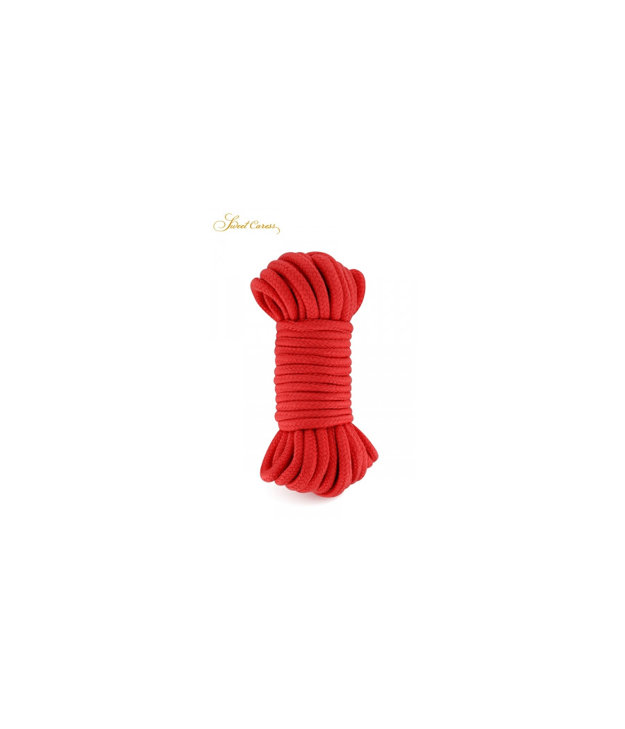 Corde de bondage rouge 10m - Sweet Caress Corde de bondage rouge 10m - Sweet Caress