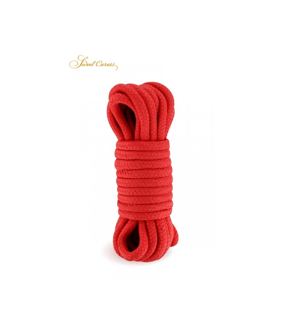 Corde de bondage rouge 5m - Sweet Caress
