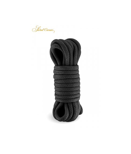 Corde de bondage noire 5m - Sweet Caress