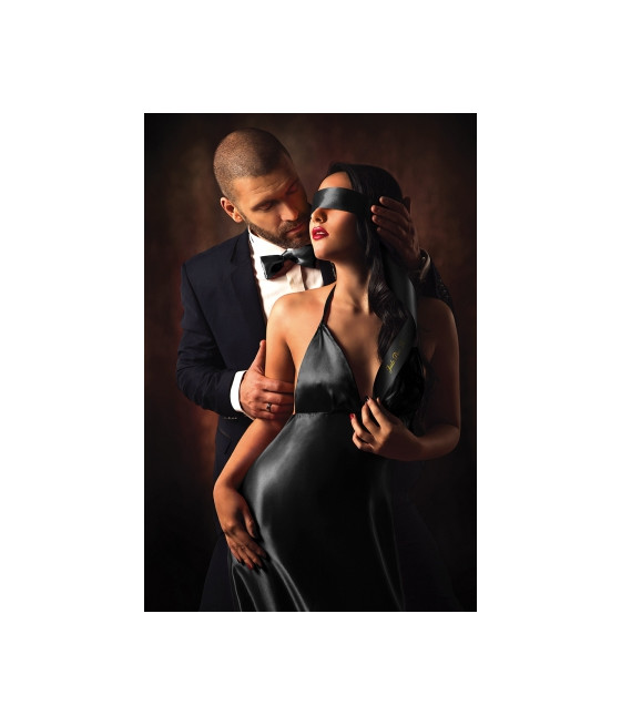 5 liens satin noir - Sweet Caress