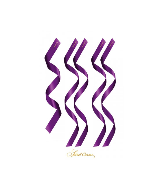 5 liens satin pourpre - Sweet Caress