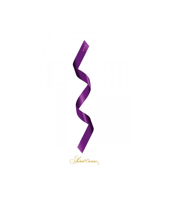 Bandeau BDSM satin pourpre - Sweet Caress