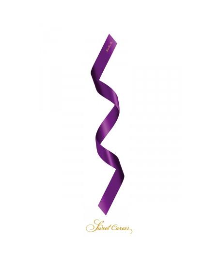 Bandeau BDSM satin pourpre - Sweet Caress