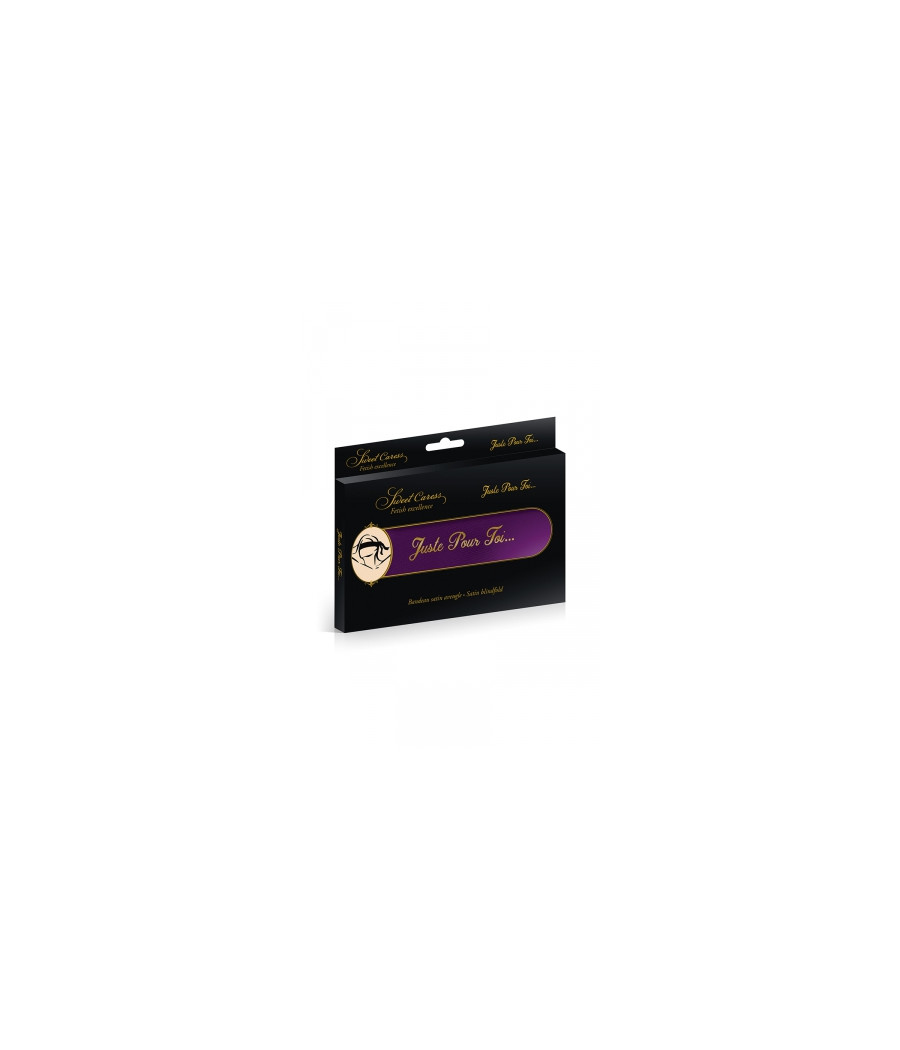 Bandeau BDSM satin pourpre - Sweet Caress