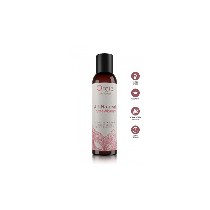 Gel intime naturel All Natural fraise 150ml