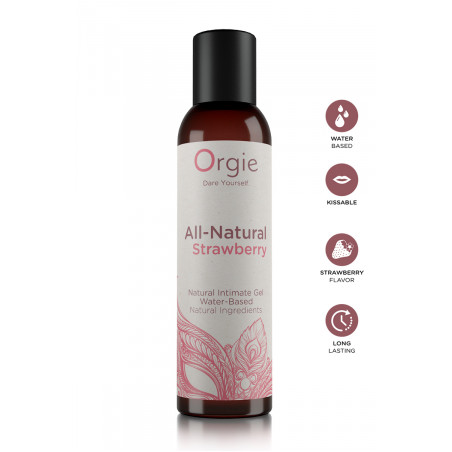 Gel intime naturel All Natural fraise 150ml