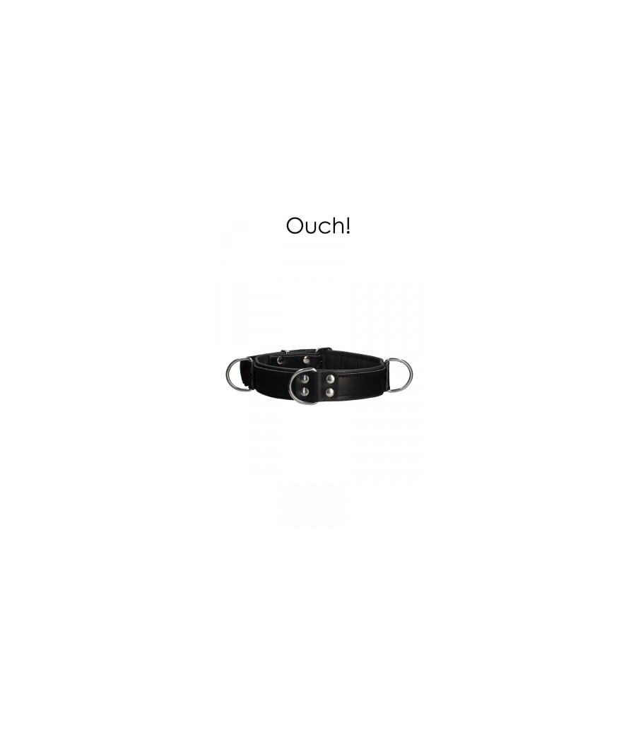 Collier Bondage Deluxe noir - Ouch! Collier Bondage Deluxe noir - Ouch!