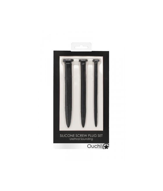 Set de 3 plugs urétraux Grands clous - Ouch!