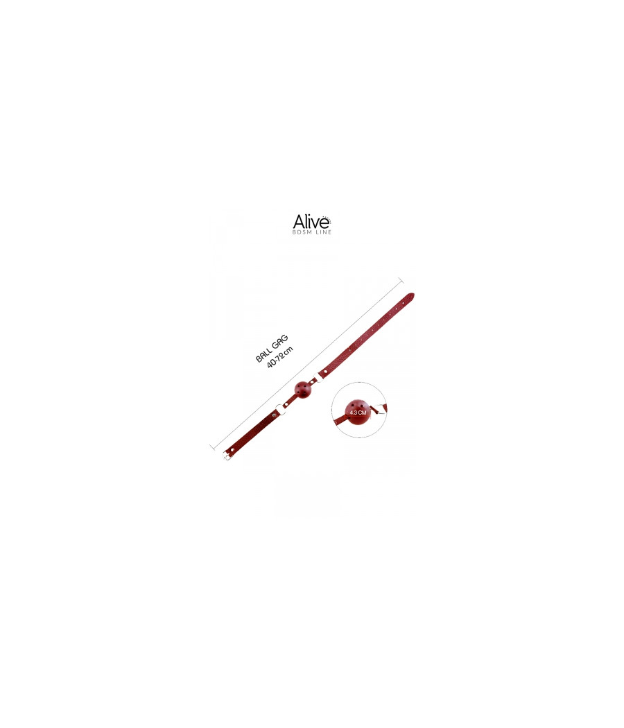 Baillon Discretion rouge - Alive
