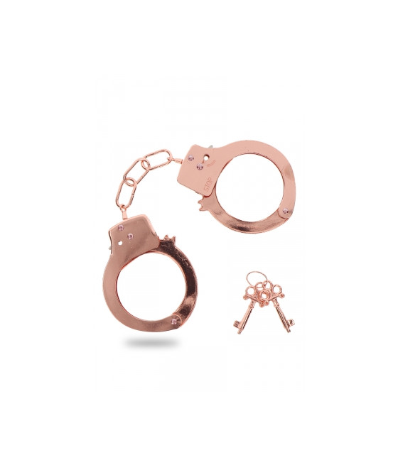 Menottes métal rose gold - Toy Joy