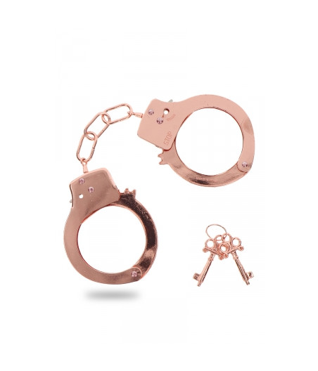 Menottes métal rose gold - Toy Joy