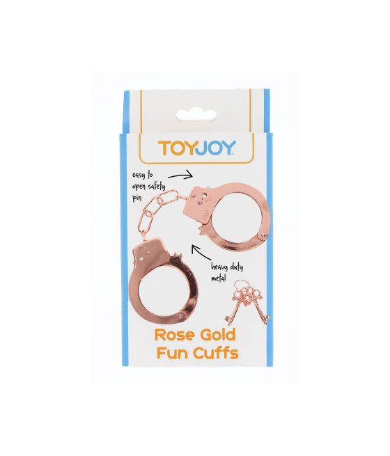 Menottes métal rose gold - Toy Joy