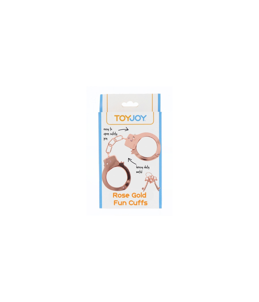 Menottes métal rose gold - Toy Joy