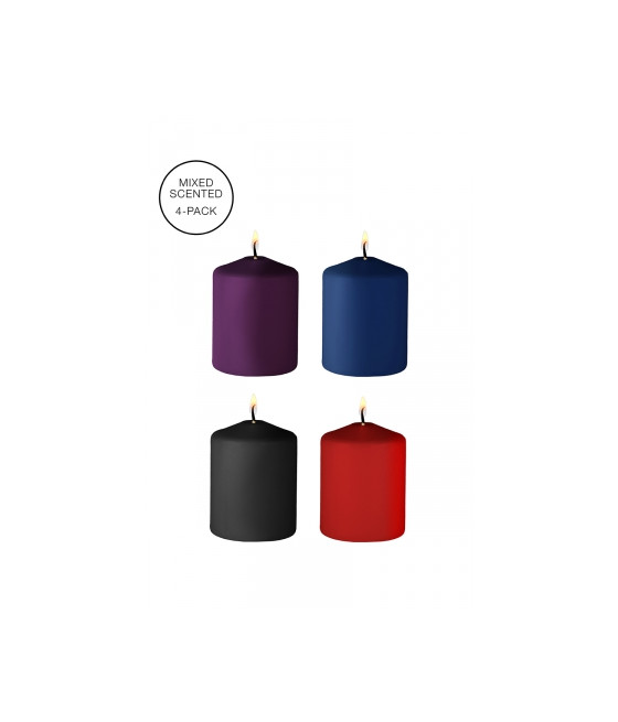 4 bougies SM parfums variés - Ouch!