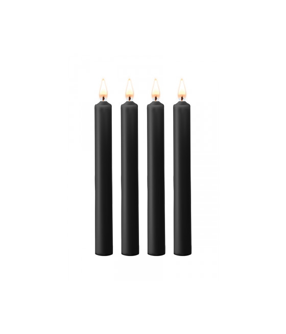 4 bougies SM noires Large - Ouch!