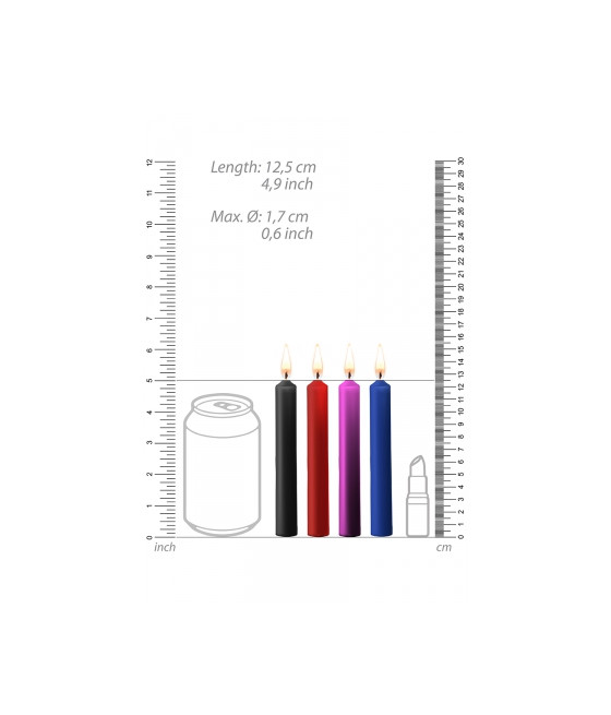 4 bougies SM colorées - Ouch!