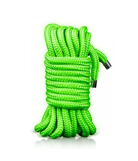 Corde de bondage phosphorescente 5m - Ouch