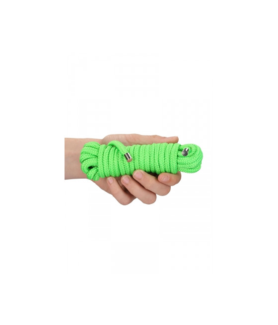 Corde de bondage phosphorescente 5m - Ouch