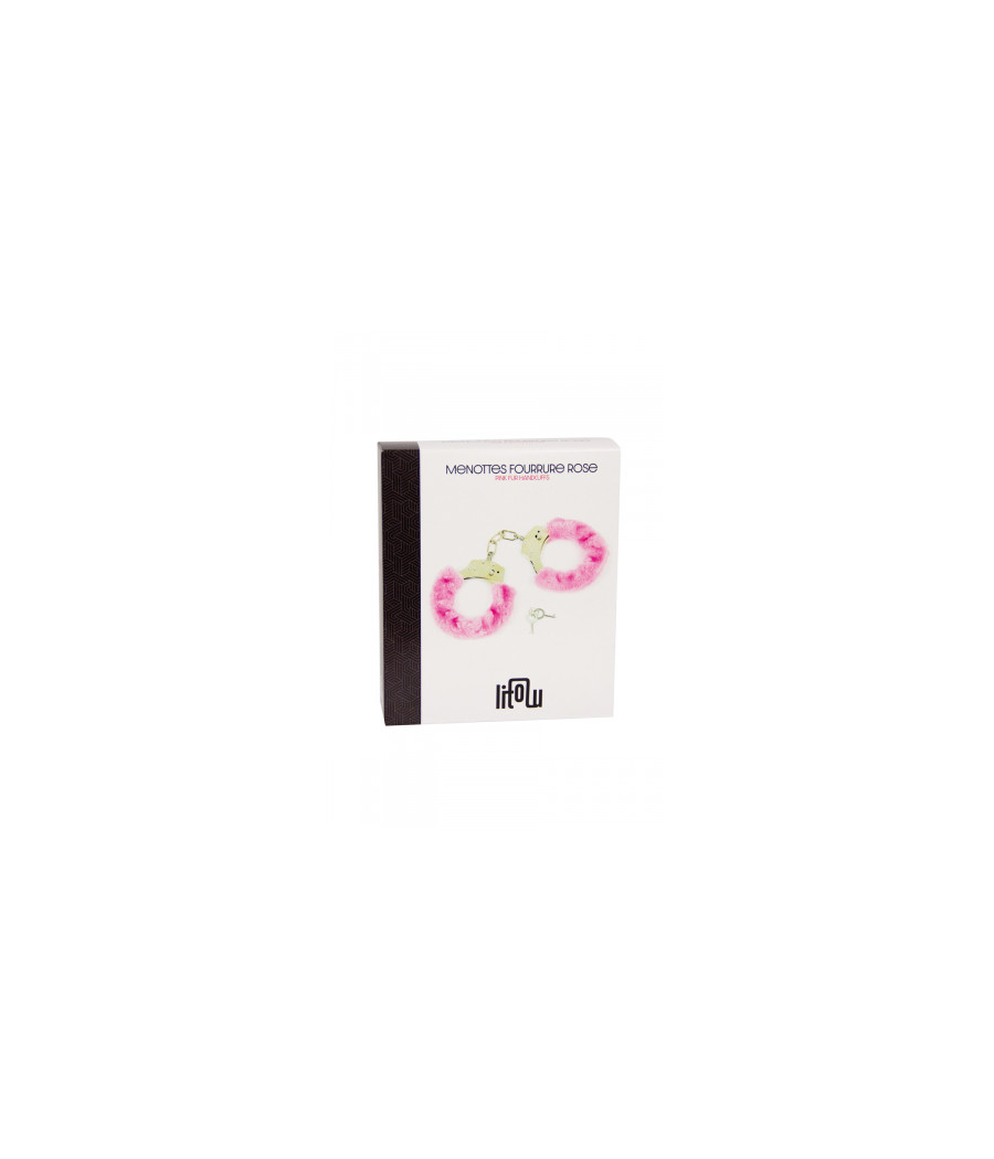 Menottes fourrure rose - Litolu