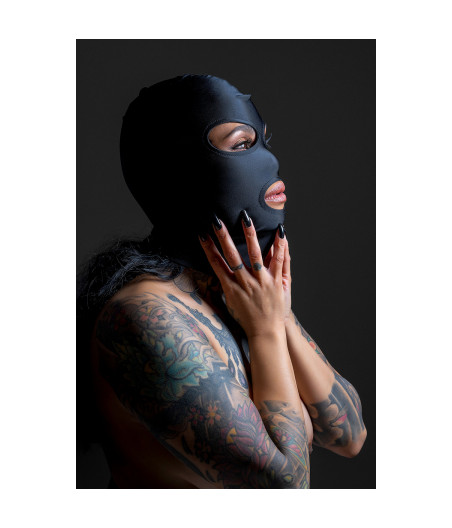 Cagoule BDSM 3 ouvertures - Taboom