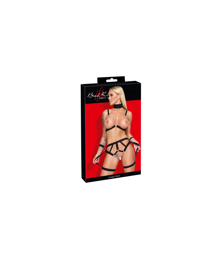Ensemble harnais Strappy Bikini - Bad Kitty
