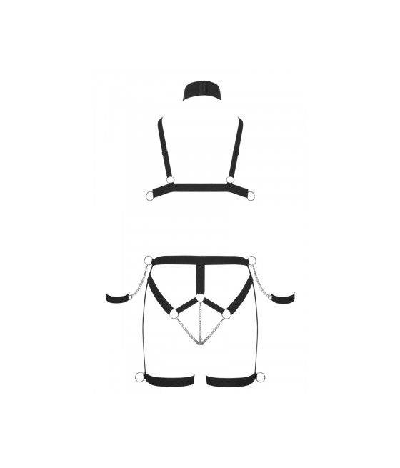 Ensemble harnais Strappy Bikini - Bad Kitty