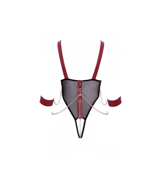 Body de bondage ouvert et seins nus - Cottelli Bondage
