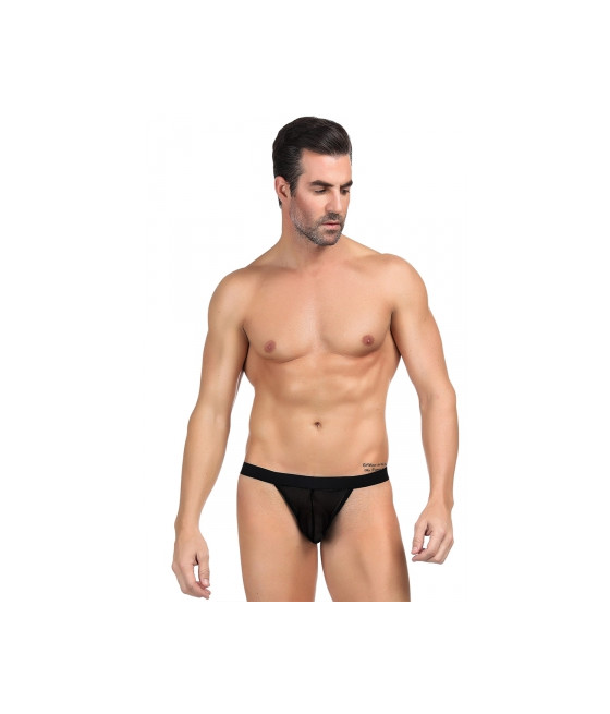 String homme noir résille