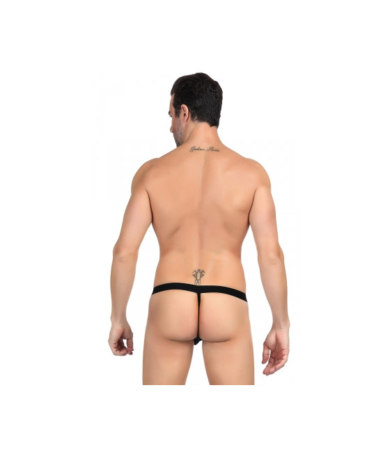 String homme noir résille