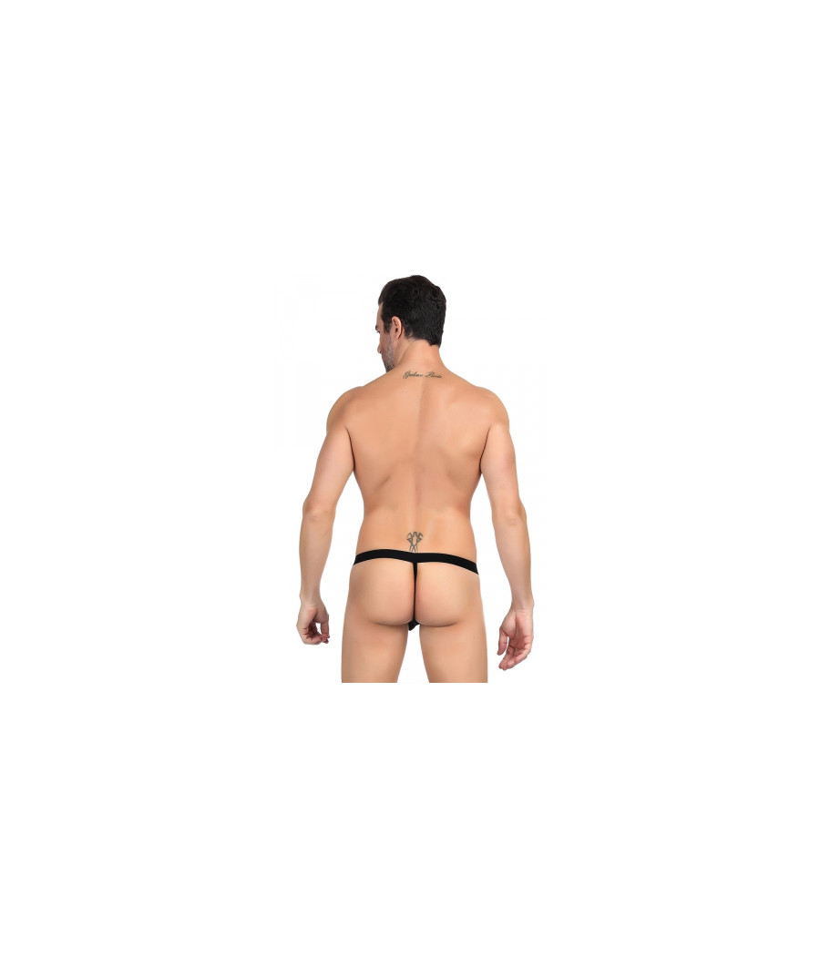 String homme noir résille