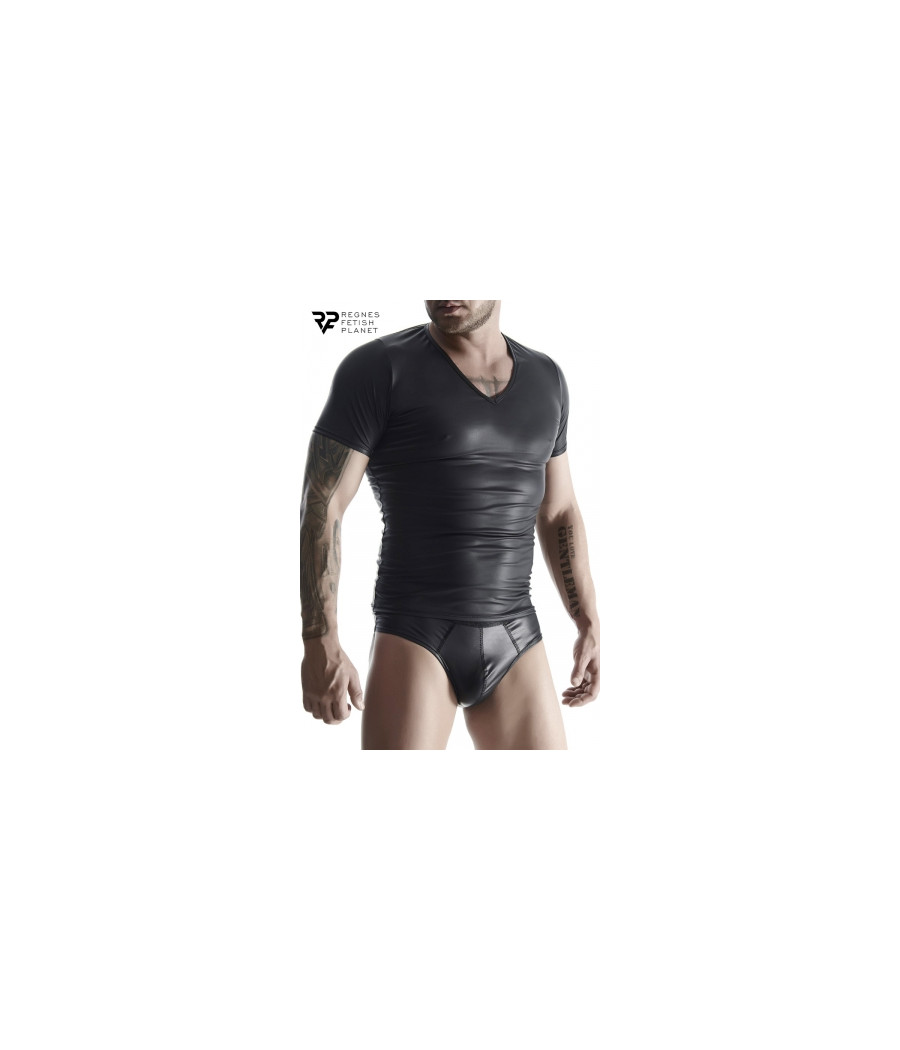 T-shirt wetlook noir - Regnes T-shirt wetlook noir - Regnes