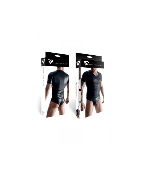 T-shirt wetlook noir - Regnes