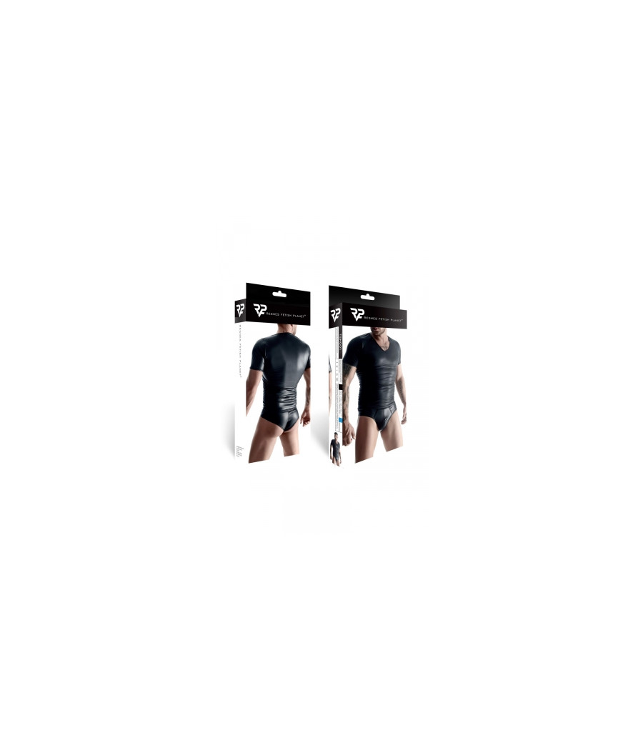 T-shirt wetlook noir - Regnes