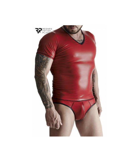 T-shirt wetlook rouge - Regnes