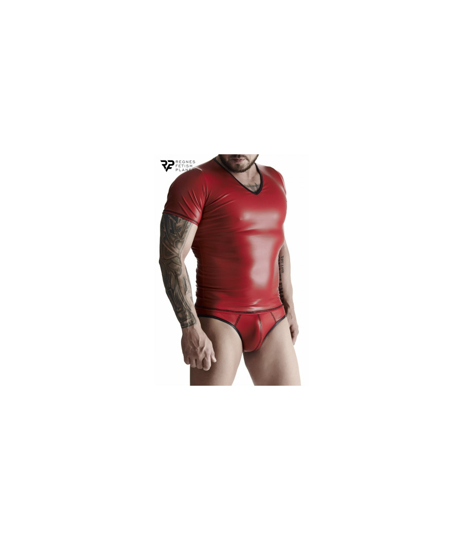 T-shirt wetlook rouge - Regnes T-shirt wetlook rouge - Regnes