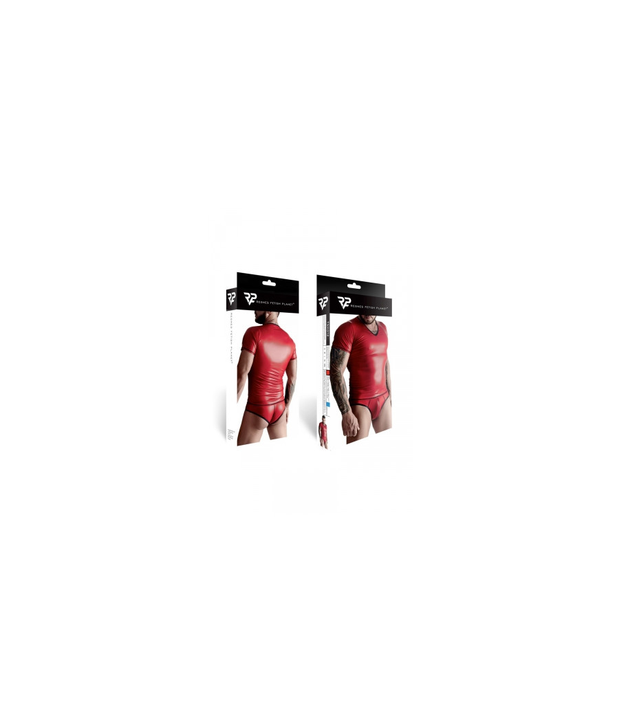 T-shirt wetlook rouge - Regnes