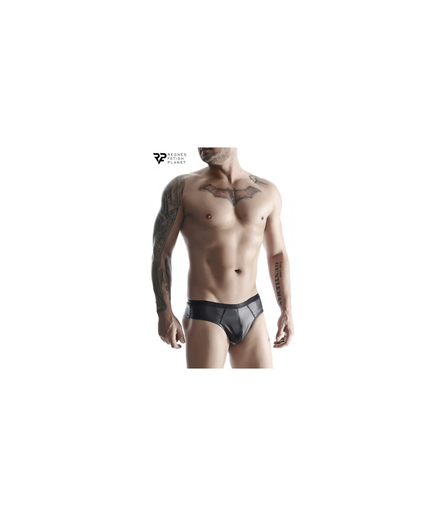 Slip noir wetlook - Regnes Slip noir wetlook - Regnes
