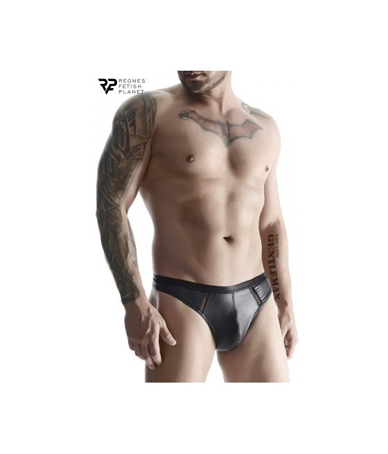 String wetlook noir - Regnes